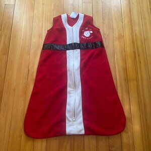 Halo Red &‎ White Christmas Fleece Sleep sack w/ Santa design Size Small G5